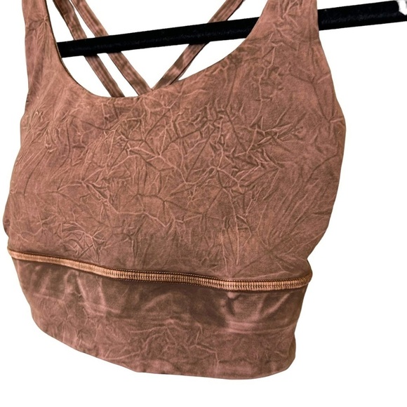 Lululemon Energy Bra Long Line-  Ice Dye Wash Brown Earth - Picture 8 of 10